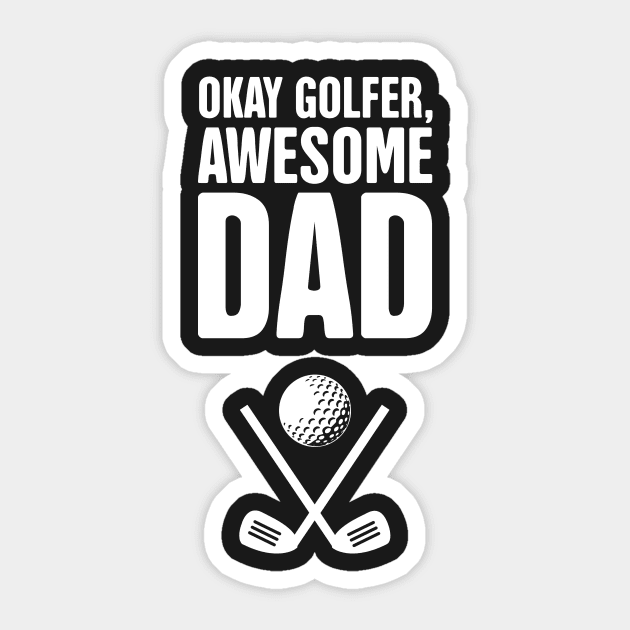 Funny Golf Clubs Dad Design Sticker by MeatMan